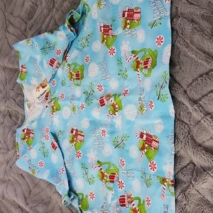Women's Muppets Christmas Scrub Shirt NWT Size 3X